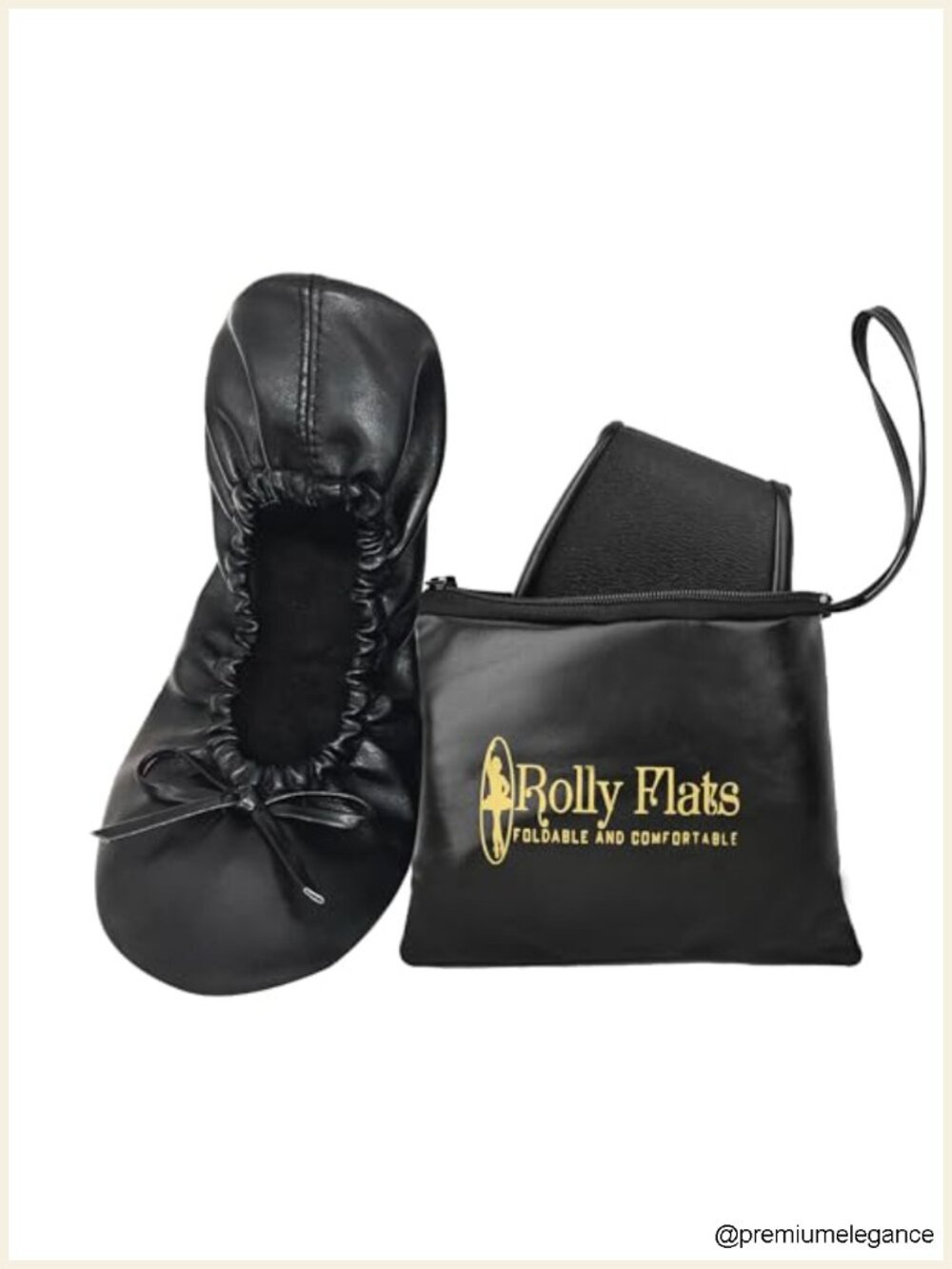 Foldable Ballet Flats for Women, Travel Shoes Fit in Purse, Slip-On Comfort